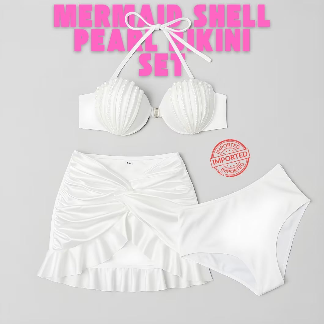 Mermaid Shell Pearl Bikini Set