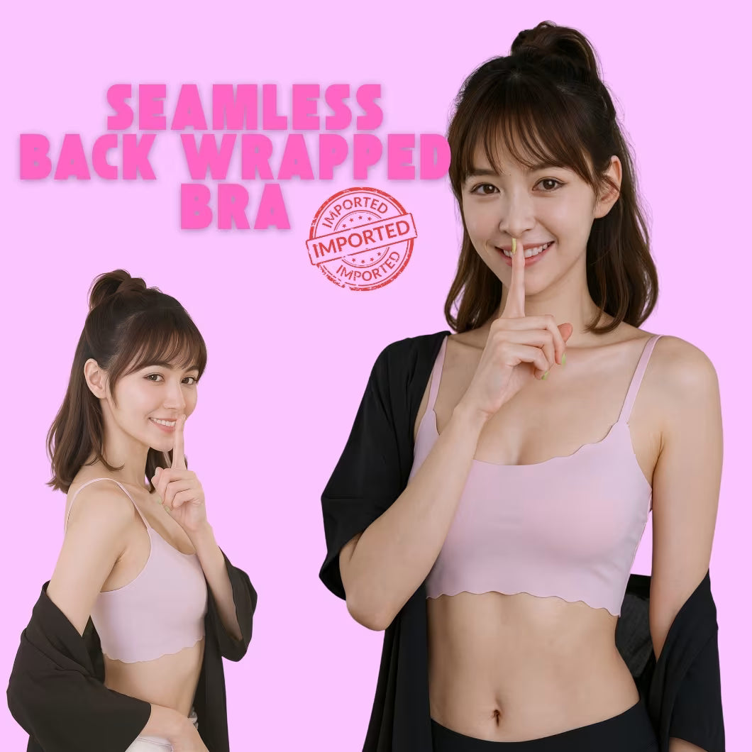 Seamless Ice Silk Upper Support, Back Wrapped & Comfortable Push Up Bra Anti-Sagging