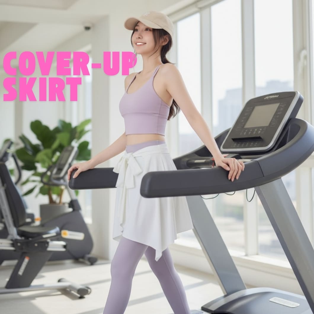 Yoga Pants Cover-Up & Detachable Skirt for Sports and Fitness