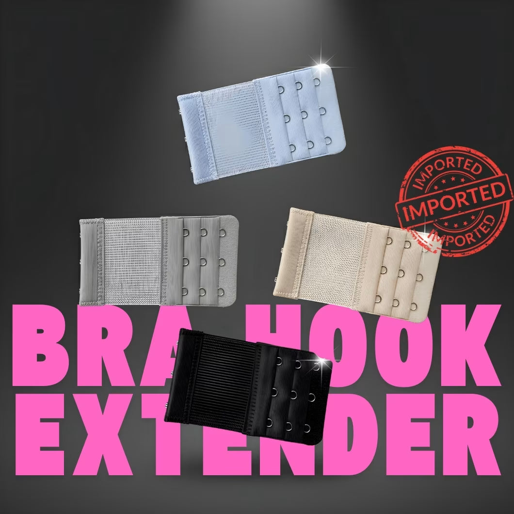 Extended Hook Bra Extender – Widened Straps | 2-3 Rows & 4 Buckles