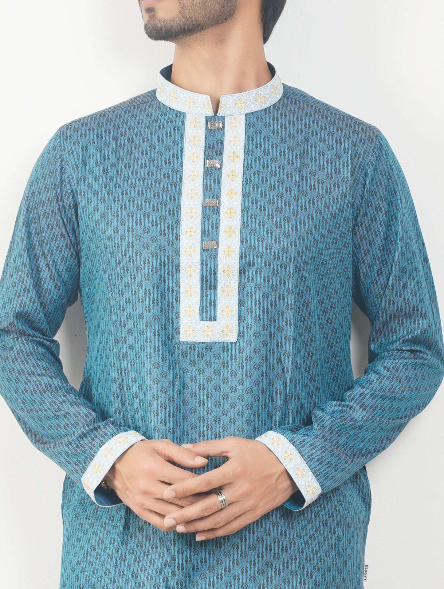 Limited Edition Eid Panjabi Premium Quality - Turquoise