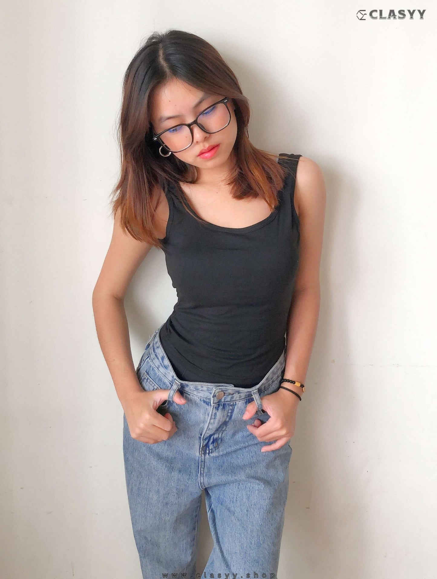Girls Crop Tank Top Back Camisole Summer Wear Slim Fit Show with Chest Pad Inside