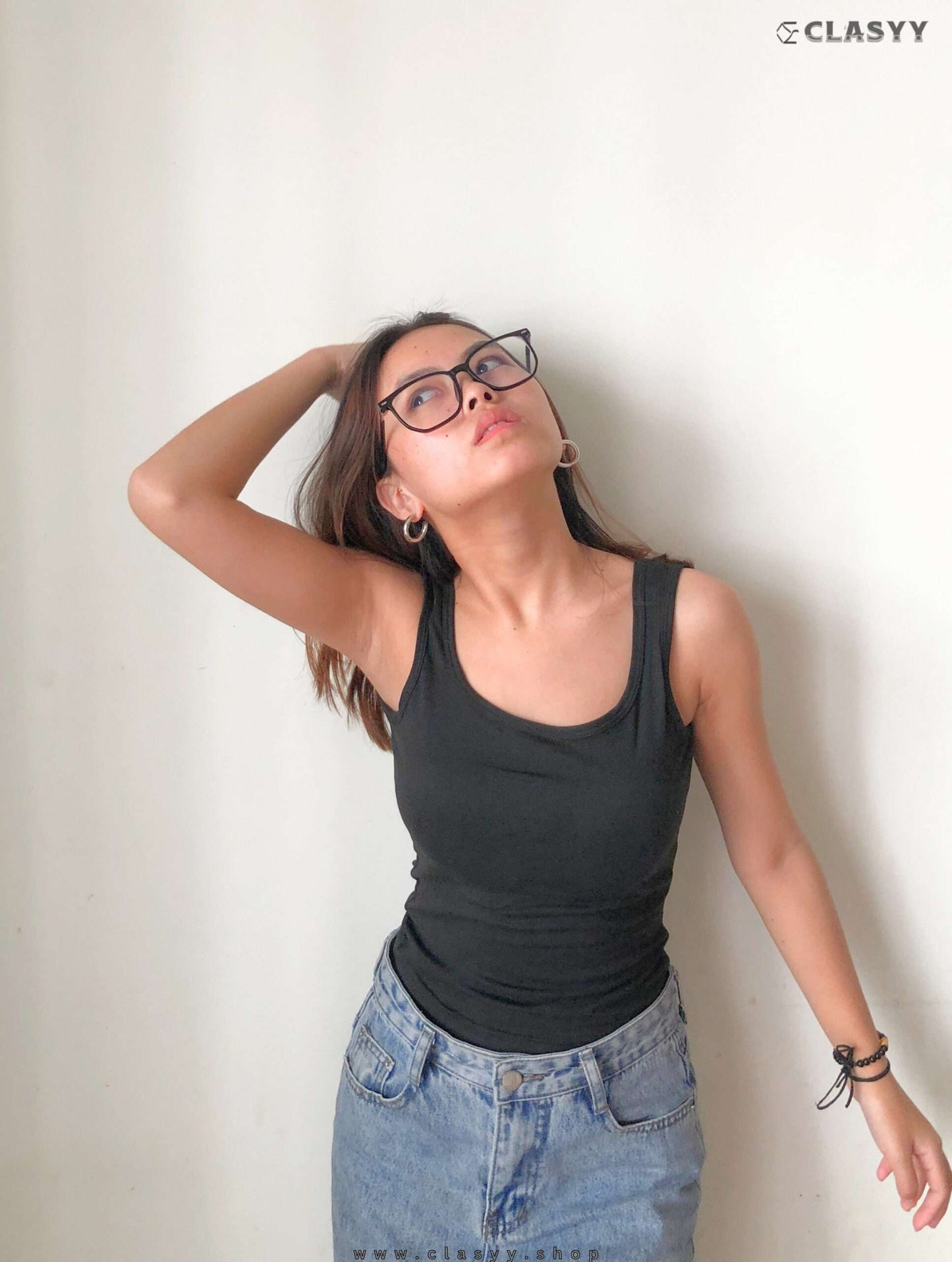 Girls Crop Tank Top Back Camisole Summer Wear Slim Fit Show with Chest Pad Inside