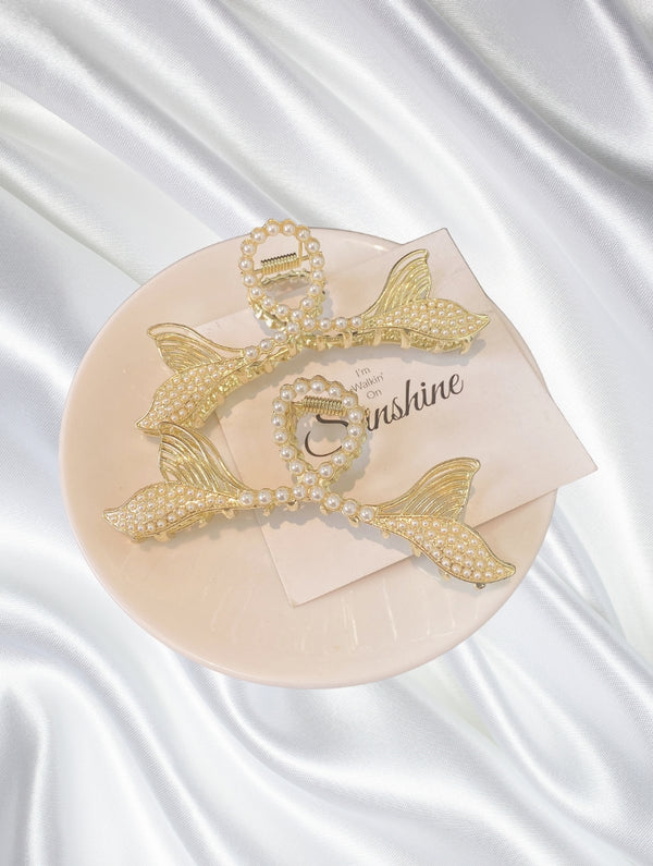 Metal Hair Clip Pisces Tail