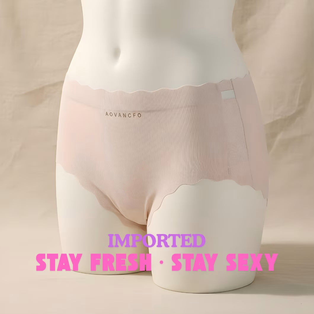 Summer Ice Silk Traceless Mid-Waist Panty