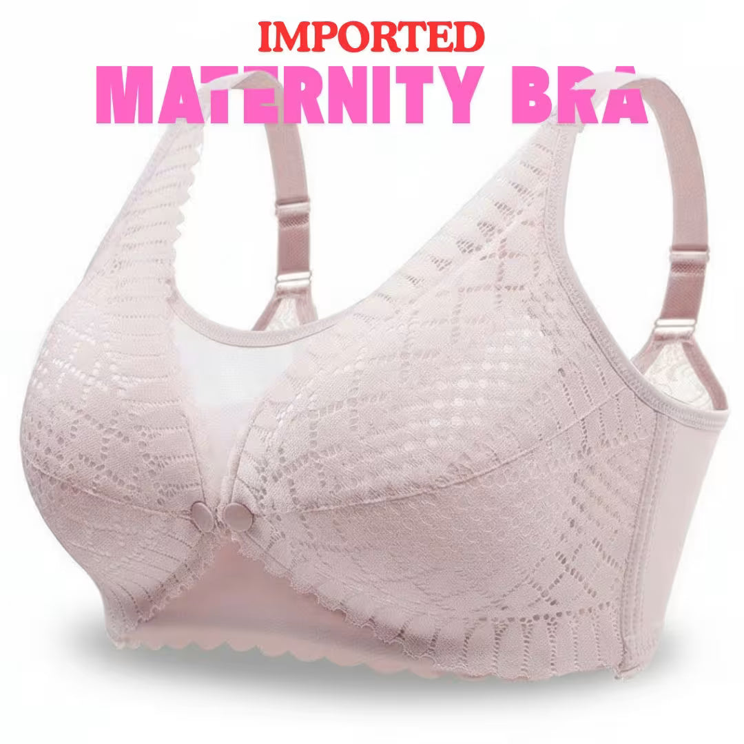 Postpartum Nursing Bra for Breastfeeding Mothers, Maternity Bra with Front Opening