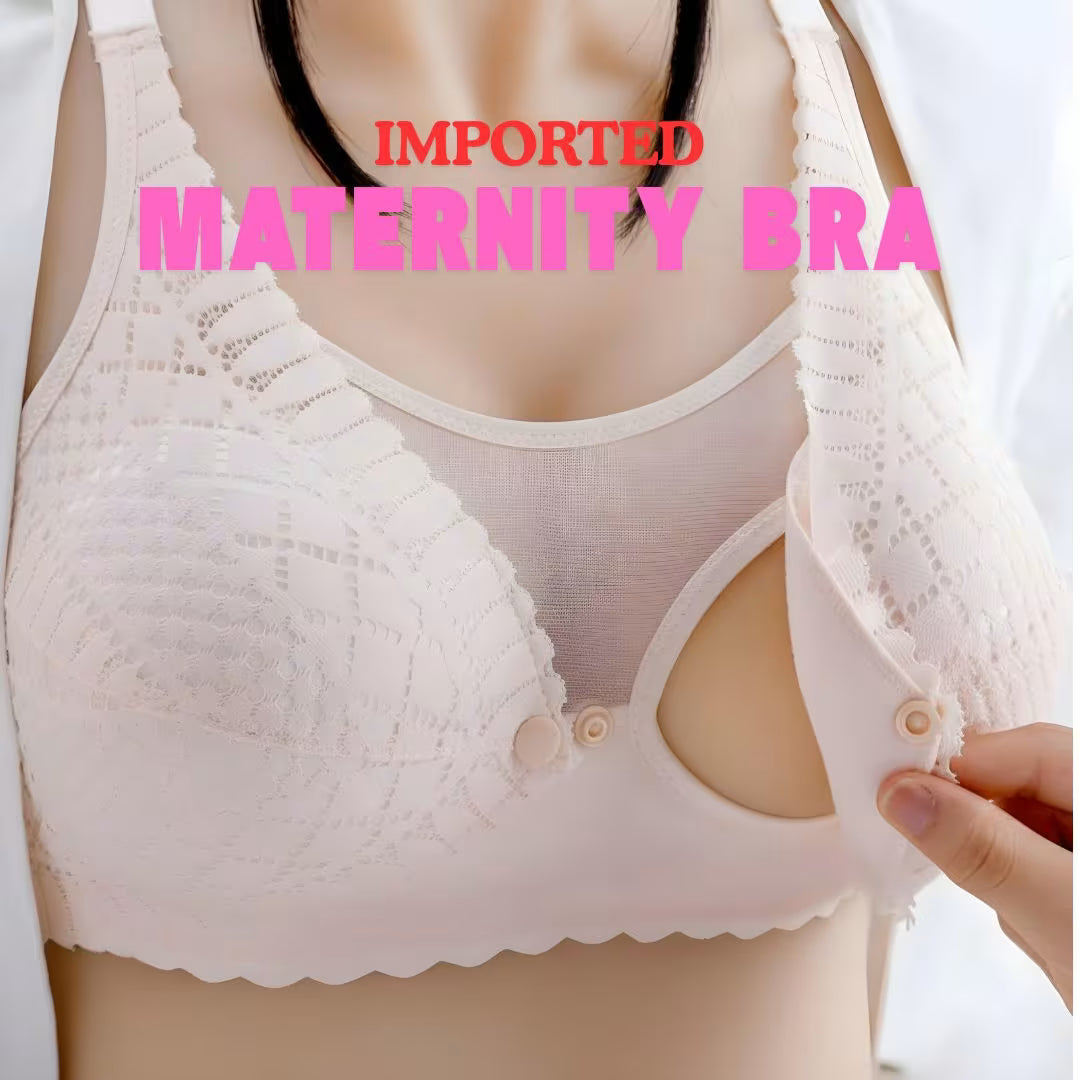 Postpartum Nursing Bra for Breastfeeding Mothers, Maternity Bra with Front Opening