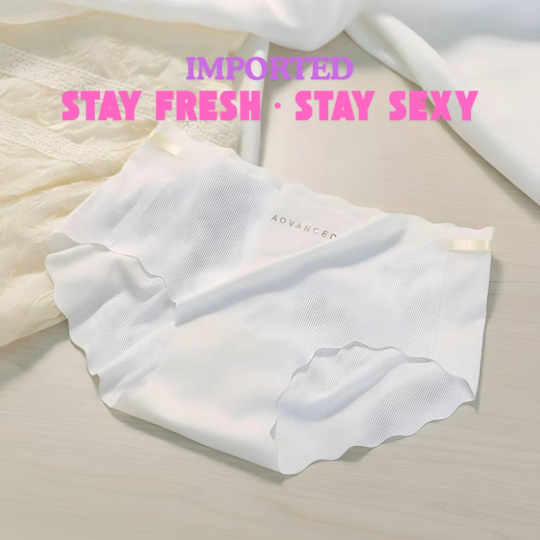 Summer Ice Silk Traceless Mid-Waist Panty