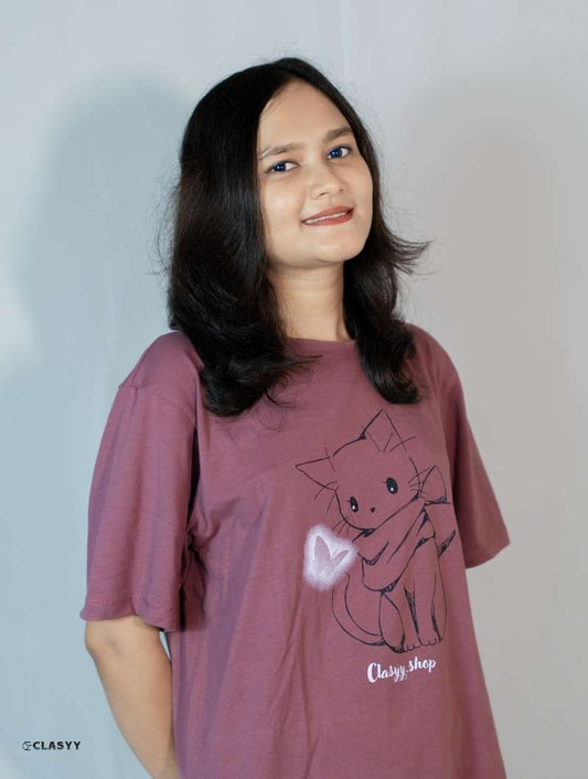 Women Summer Printed Short-sleeved T-shirt