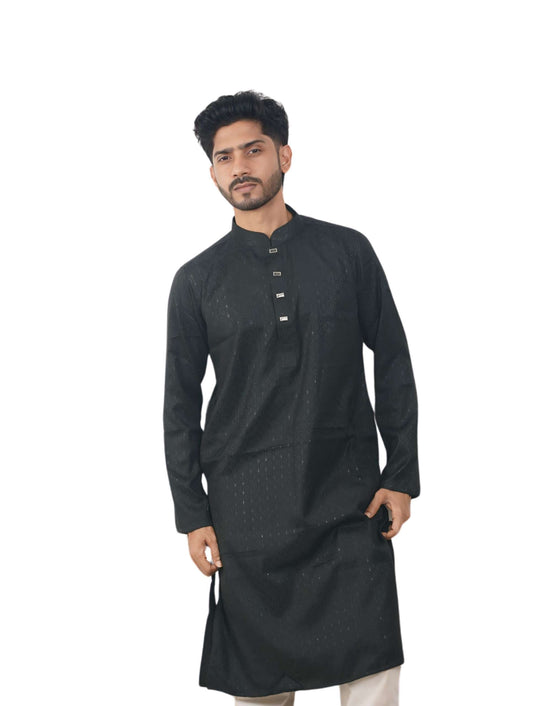 Black Limited Edition Eid Panjabi Premium Quality