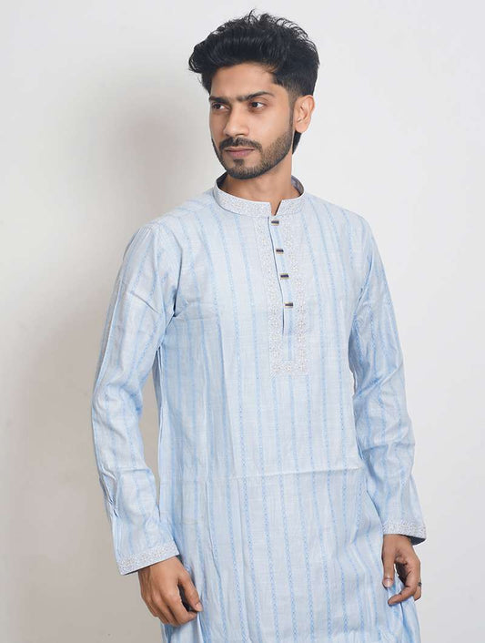 Limited Edition Eid Panjabi Premium Quality - Light blue