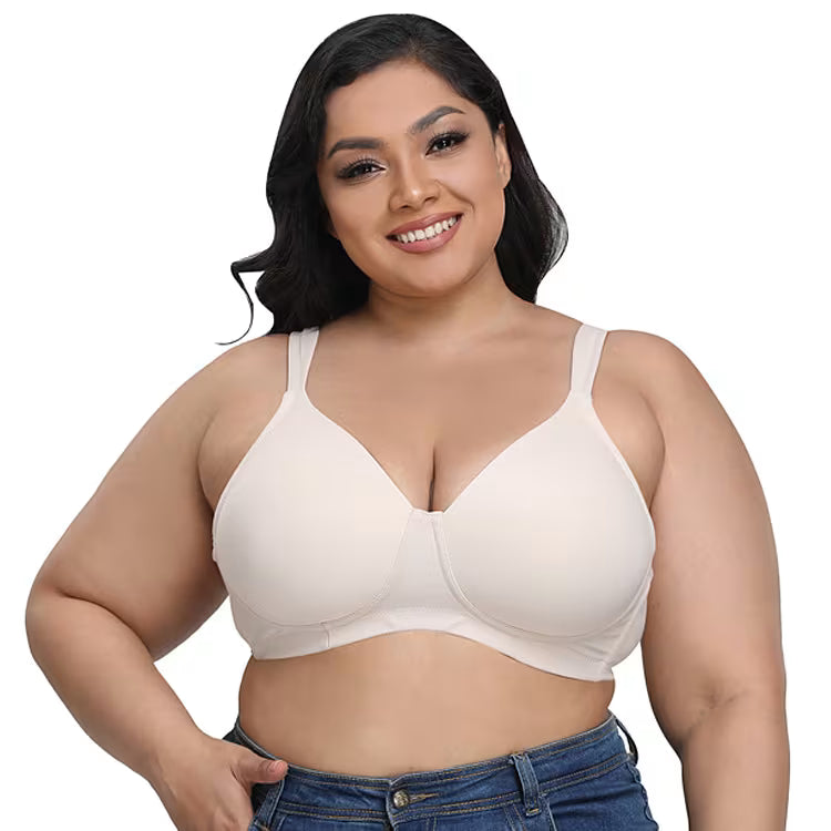 Plus Size Full Cup Wide Shoulder Strap Bra
