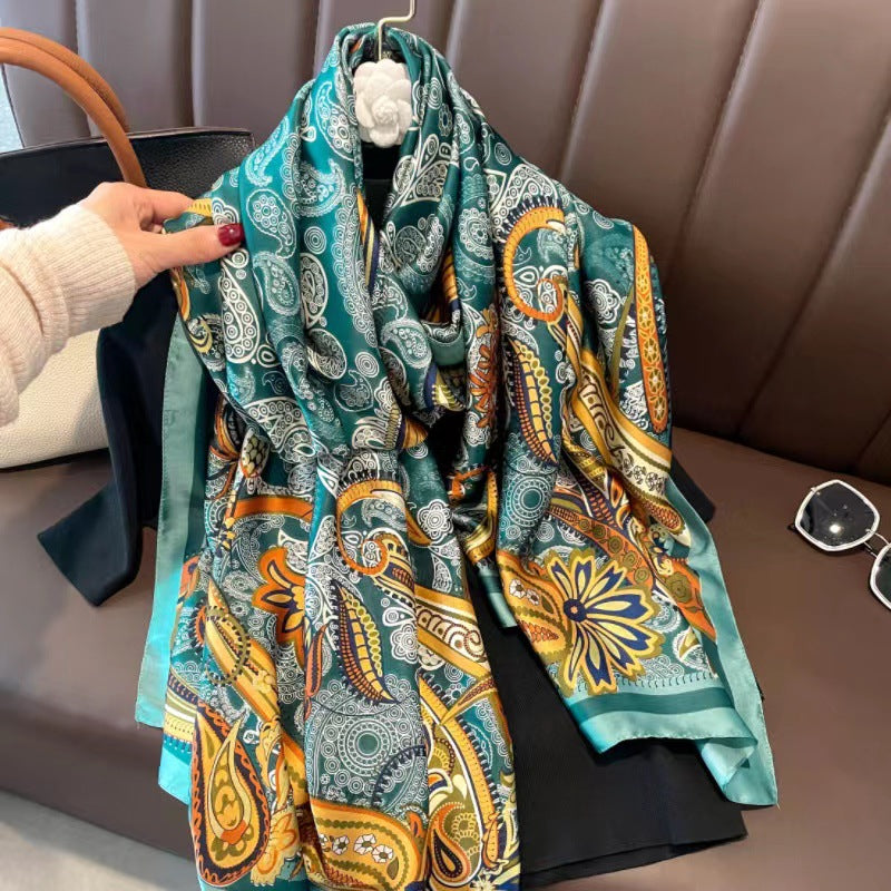 New Long Silk Scarf for Women