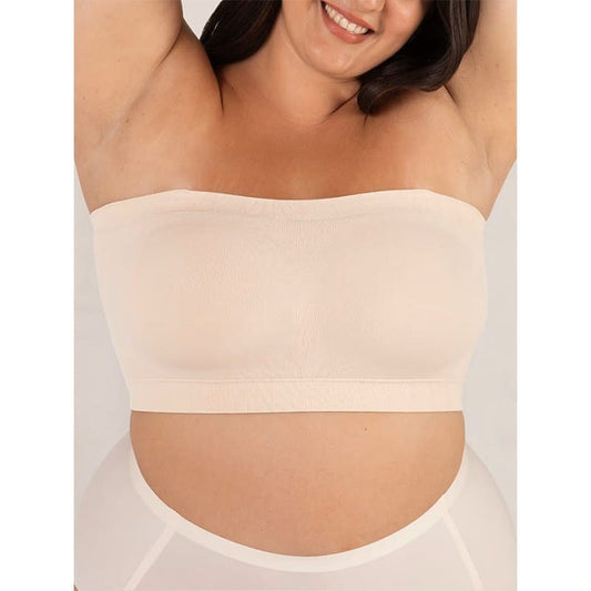 Plus Size Strapless Wireless Bra for Women – Seamless Shaping Bra with Silicone Anti-Slip Support