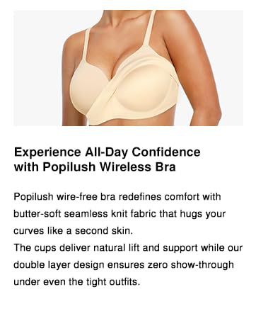 Seamless Supportive Bra for Women Without Wire – Comfortable Push-Up Side Support Shaping Bra (Plus Size Available)