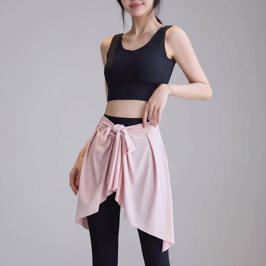 Yoga Pants Cover-Up & Detachable Skirt for Sports and Fitness
