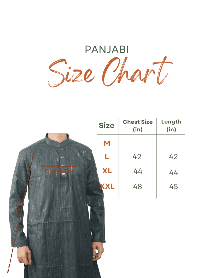 Green Limited Edition Eid Panjabi Premium Quality