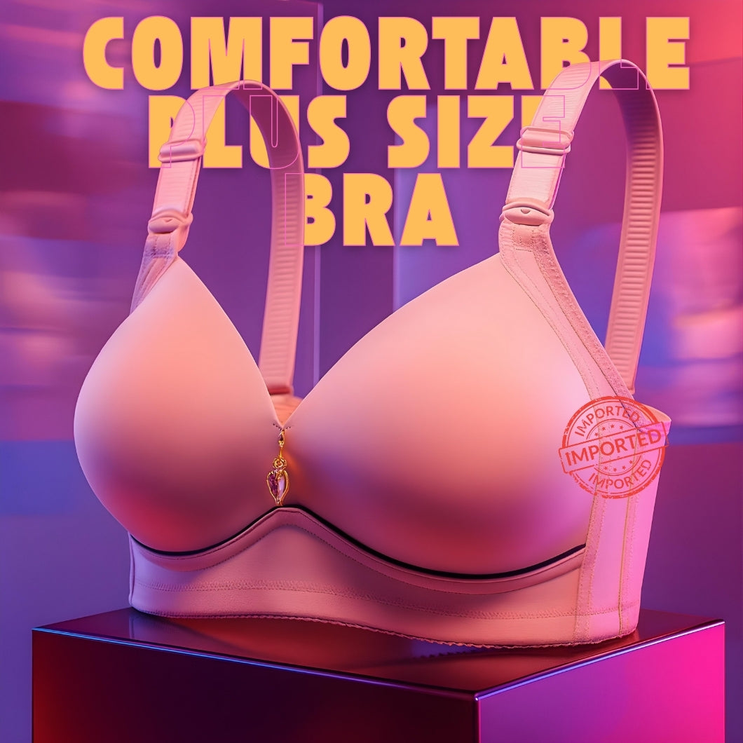 Plus Size Thin Cup Shiny Fat Bra Large Size Sexy Bralette Sports Bra