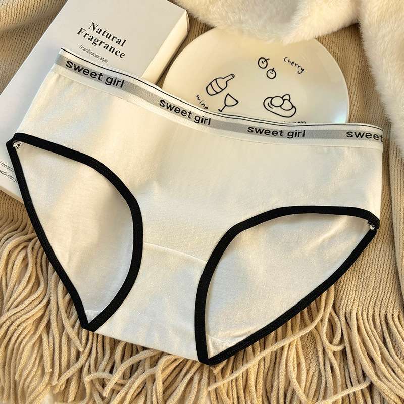 Mid-Waist Traceless Briefs Girls' Underwear Pure Cotton
