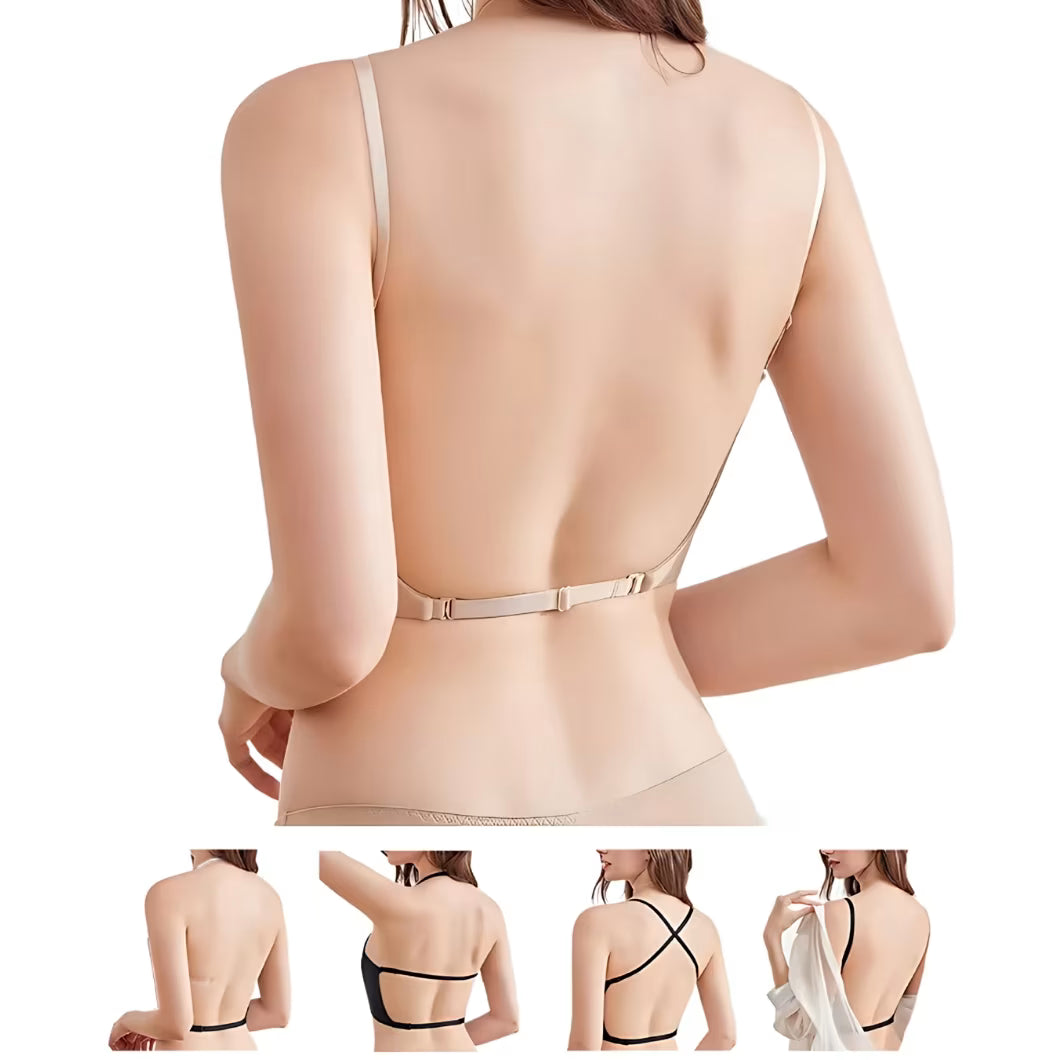 Wedding Women Bra Backless Bra With Convertible Invisible Straps Free