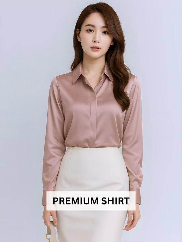 Luxury women’s satin shirt premium quality
