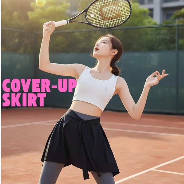 Yoga Pants Cover-Up & Detachable Skirt for Sports and Fitness