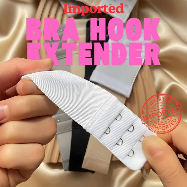 Extended Hook Bra Extender – Widened Straps | 2-3 Rows & 4 Buckles