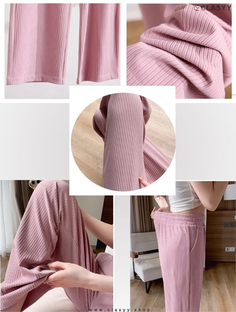 Women's Summer Thin Narrow Wide Leg Trousers