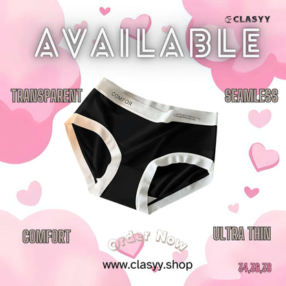 3 Color Skin-friendly Girl's Ice Silk Underwear Sweet and Comfortable Simple | Underwear for Women