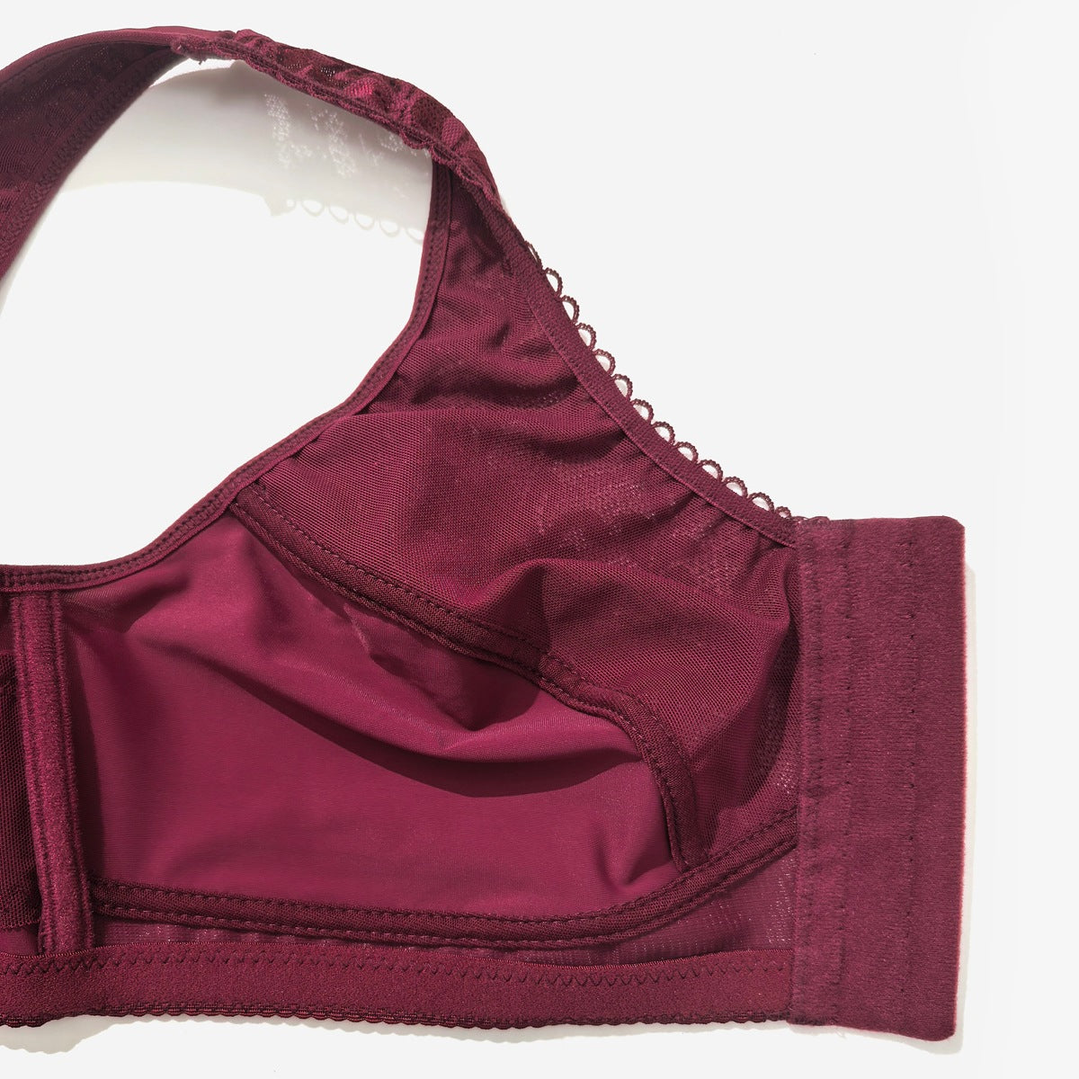 Plus Size Lingerie Set for Women – Ultra-Thin Full Cup Minimizer Bra & Panty Set (Front Closure)