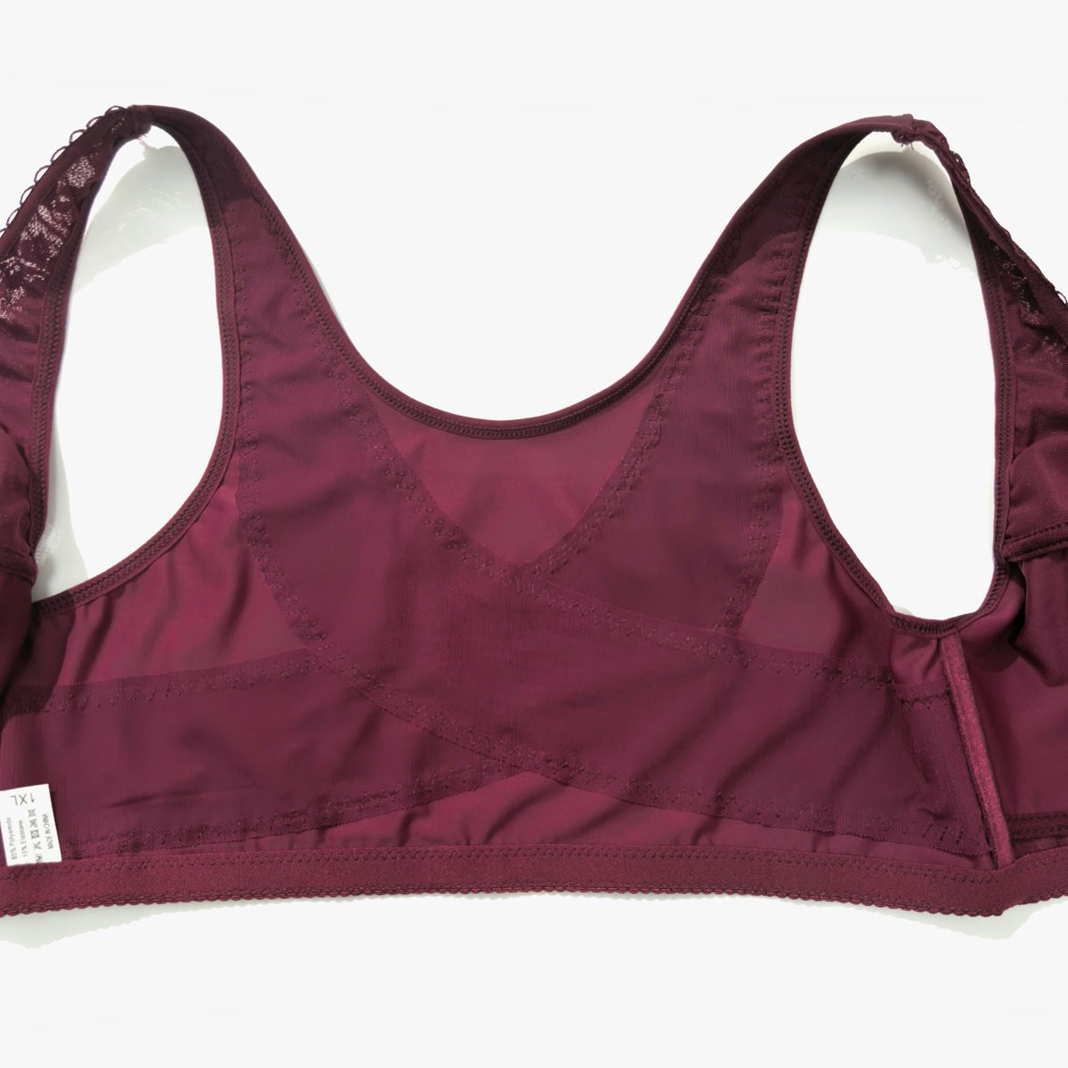 Plus Size Lingerie Set for Women – Ultra-Thin Full Cup Minimizer Bra & Panty Set (Front Closure)