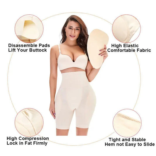 CLASYY High Waist Hip Lifting Shapewear Pants for Women – Tummy Control, Butt Lifter, Traceless Body Shaper Underwear