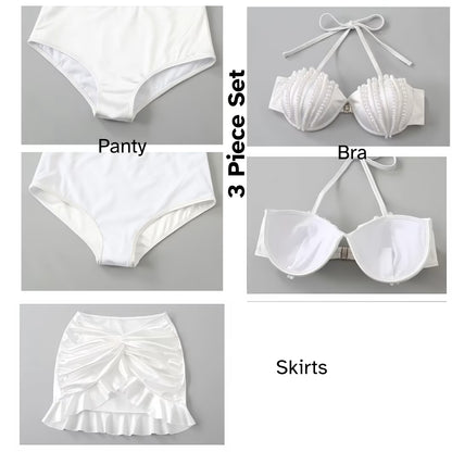 Mermaid Shell Pearl Bikini Set