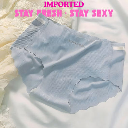 Summer Ice Silk Traceless Mid-Waist Panty