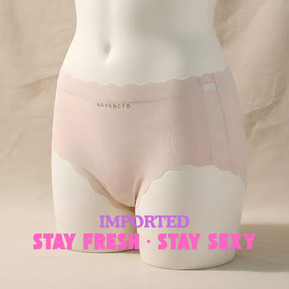 Summer Ice Silk Traceless Mid-Waist Panty