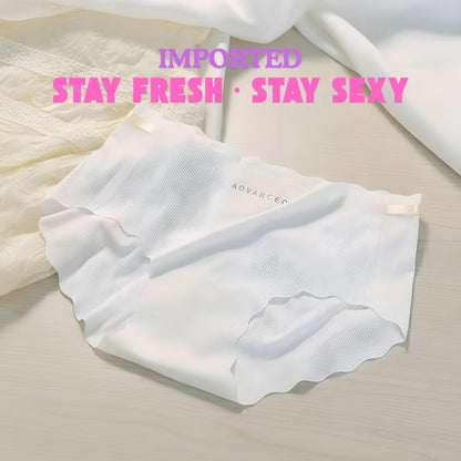 Summer Ice Silk Traceless Mid-Waist Panty