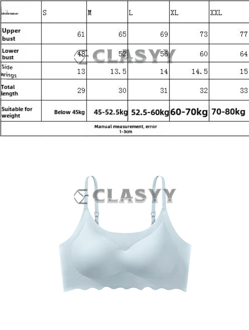 Seamless Ice Silk Upper Support, Back Wrapped & Comfortable Push Up Bra Anti-Sagging