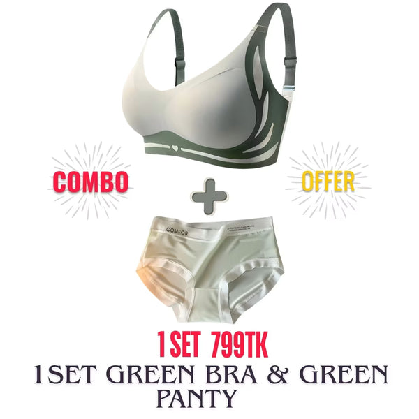 Lingerie Set for Women | Push Up Bra + Sweet Ice Silk Underwear