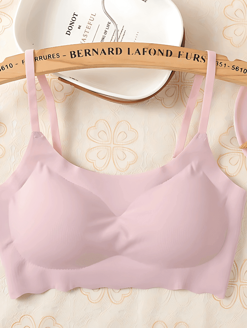 Combo: 4 Color Seamless Ice Silk Upper Support, Back Wrapped & Comfortable Push Up Bra Anti-Sagging