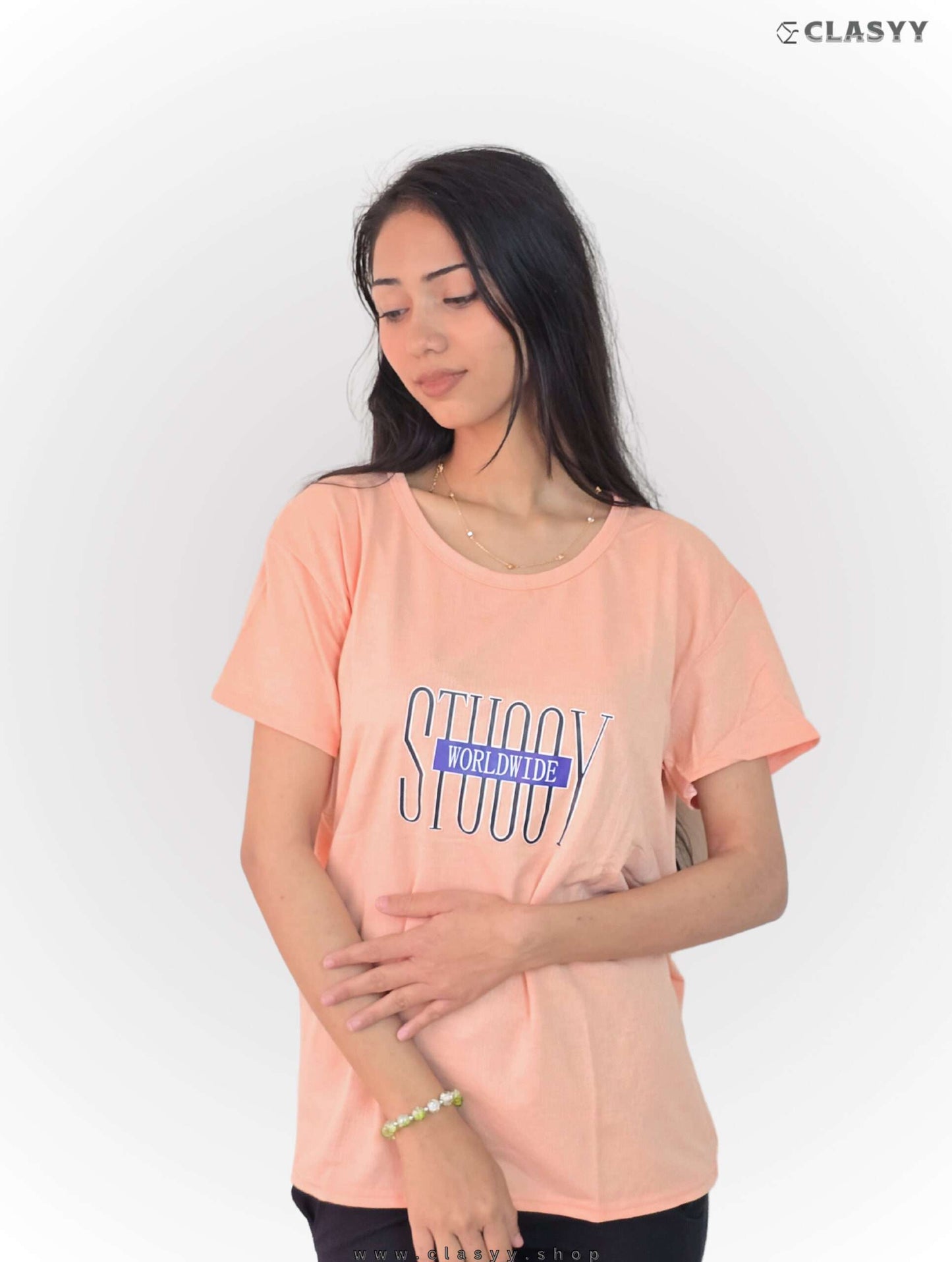 Women's Tshirt Half Sleeve Baby Pink
