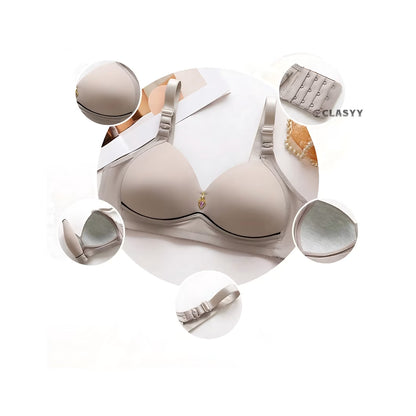Plus size thin cup shiny bra, large size sexy bralette, supportive sports bra for women