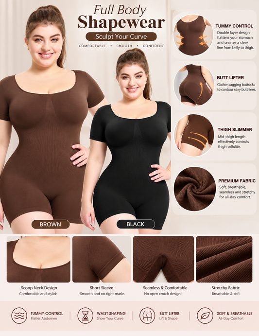 Seamless Vest Shapewear – Tummy Control & Body Shaping Bodysuit