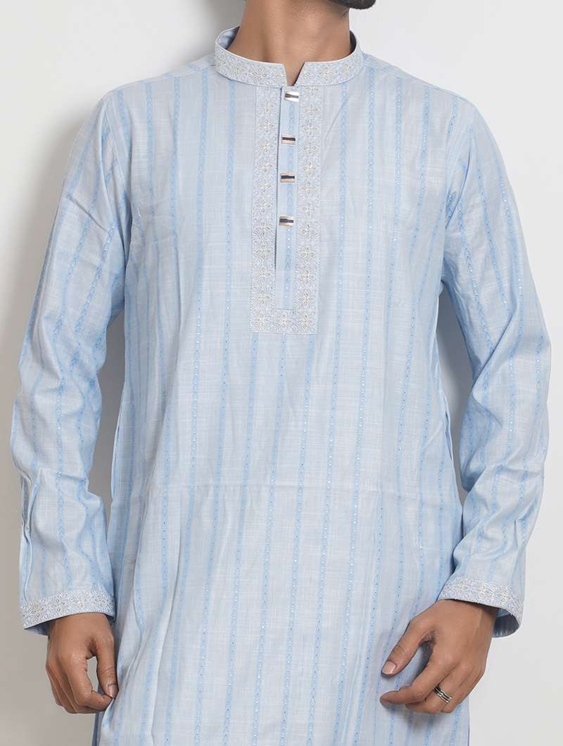 Limited Edition Eid Panjabi Premium Quality - Light blue