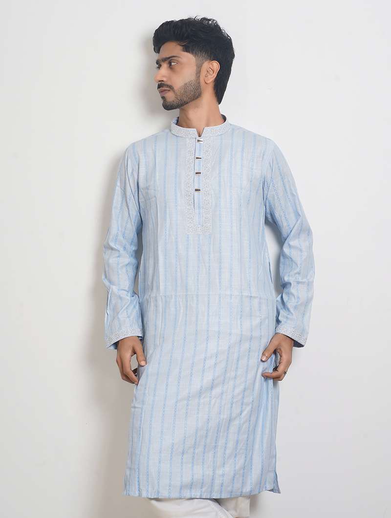Limited Edition Eid Panjabi Premium Quality - Light blue