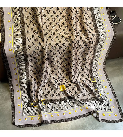 Long Silk Scarf for Women – small floral