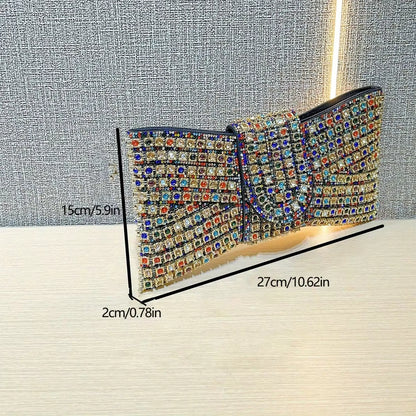 Vintage Diamond Banquet Clutch – Elegant Women’s Evening Handbag