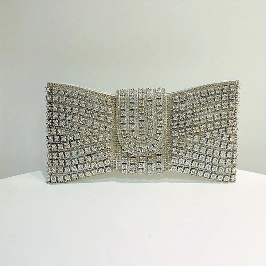 Vintage Diamond Banquet Clutch – Elegant Women’s Evening Handbag
