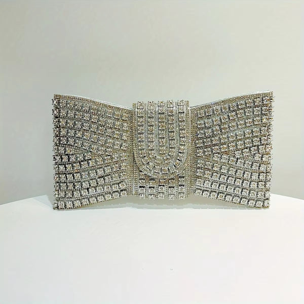 Vintage Diamond Banquet Clutch – Elegant Women’s Evening Handbag