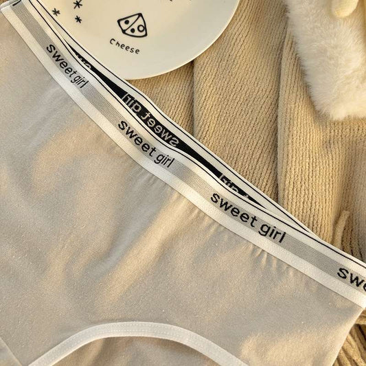 Mid-Waist Traceless Briefs Girls' Underwear Pure Cotton