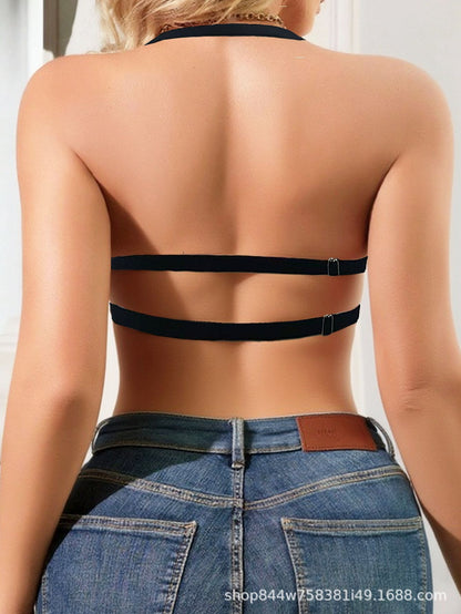 Deep V Seamless Minimizer Bra for Large Bust | Wireless Thin Strap Cross-Back Beauty Back Bra | Breathable Summer Invisible Backless Bra